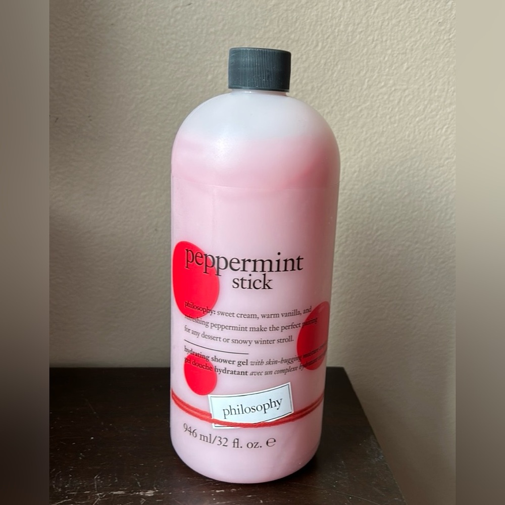 philosophy Peppermint Stick shower Bath Hydrating Shower gel 32 oz New